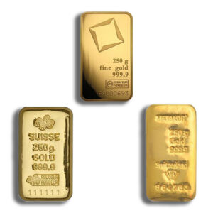 250 gram Gold Bar – Brand Varies