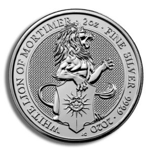 2020 2 oz Silver Great Britain Queen’s Beasts – White Lion
