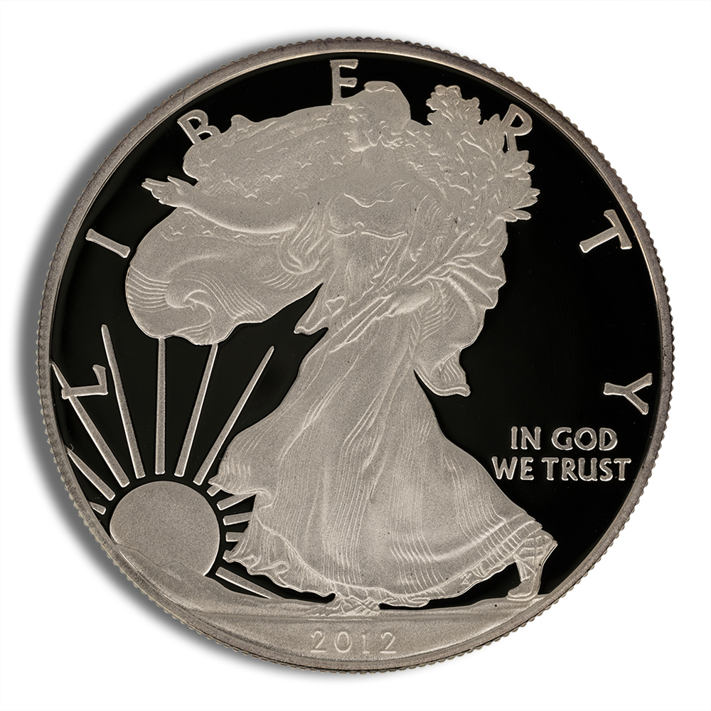 2012-W Proof Silver Eagle with Box & COA