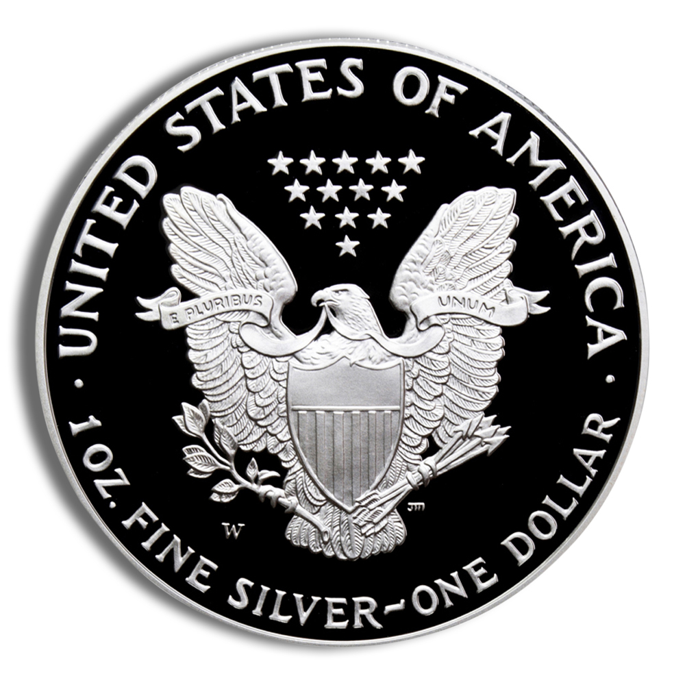 2010-W Proof Silver Eagle with Box & COA