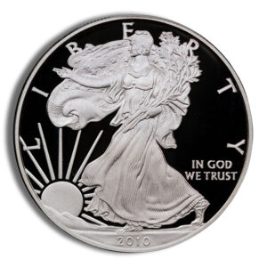 2010-W Proof Silver Eagle with Box & COA