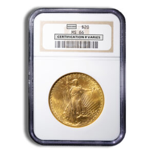 $20 Gold Saint-Gaudens Double Eagle – NGC MS66