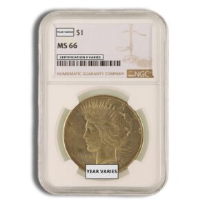 Peace Dollar – NGC MS66 (Toned)