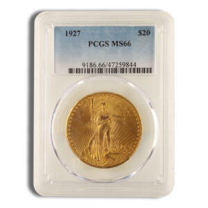 $20 Gold Saint-Gaudens Double Eagle – PCGS MS66