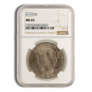 Peace Dollar – NGC MS65 (Toned)
