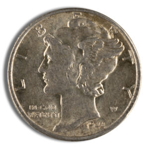 $1 FV 90% Silver Mercury Dimes – AU