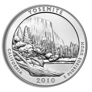 2010-P 5 oz ATB Yosemite Silver Coin – Burnished (Cap Only)
