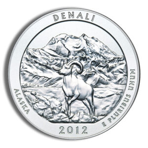 2012-P 5 oz ATB Denali Silver Coin - Burnished (Cap Only)