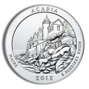 2012 5 oz ATB Acadia Silver Coin – BU