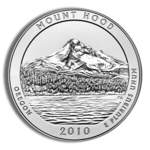 2010-P 5 oz ATB Mt Hood Silver Coin – Burnished (Cap Only)