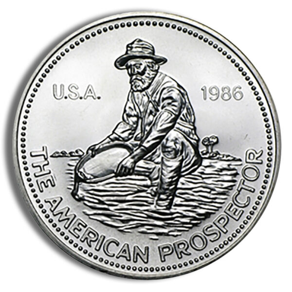 1 oz Engelhard Prospector Silver Round