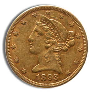 $5 Gold Liberty Half Eagle – XF