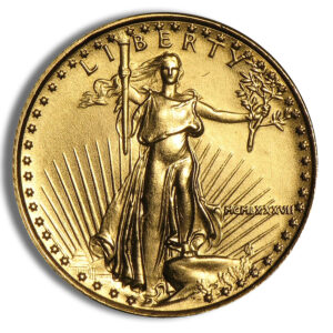 1987 1/10 oz Gold Eagle – BU (MCMLXXXVII)