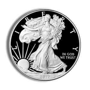 2017-W Proof Silver Eagle with Box & COA