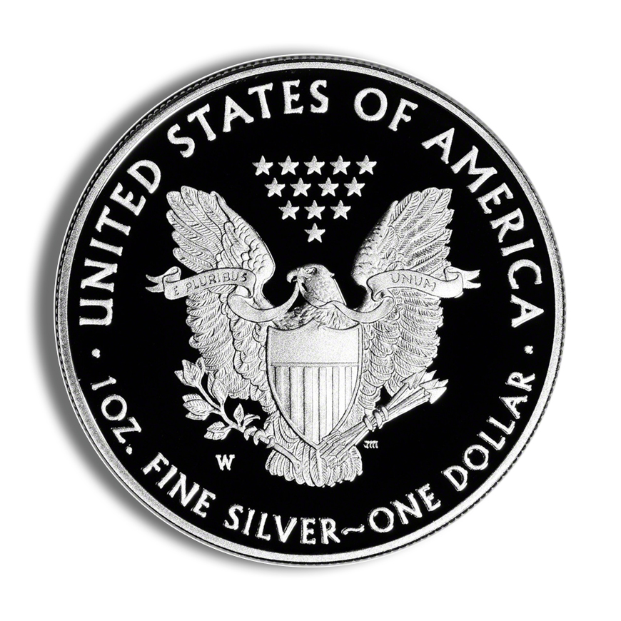 2017-W Proof Silver Eagle with Box & COA