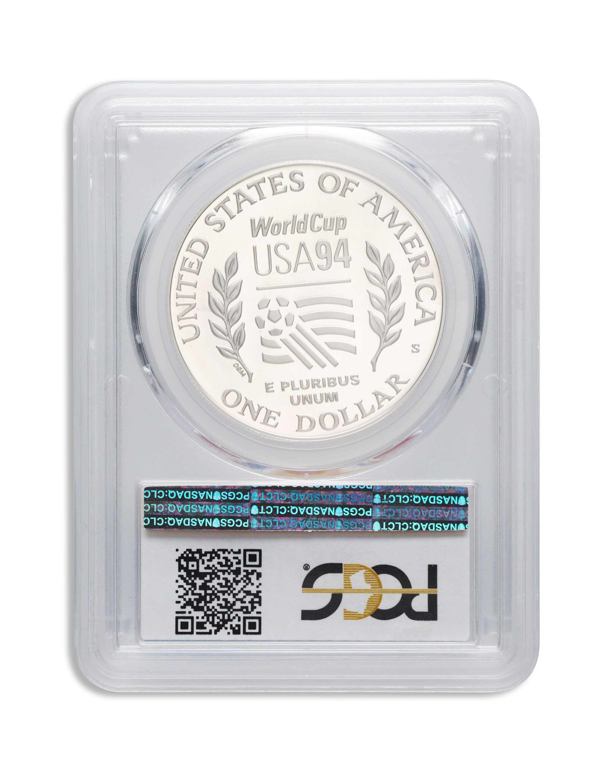1994-S $1 World Cup Silver Commem - PCGS PF70