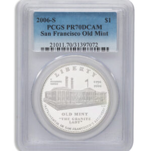 2006-S $1 Old S.F. Mint Silver Commem – PCGS PF70