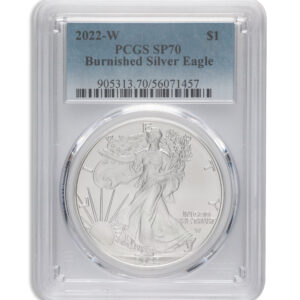 2022-W Burnished Silver Eagle PCGS SP70