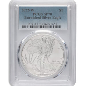 2022-W Burnished Silver Eagle PCGS SP70