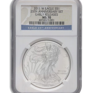 2011-W Burnished Silver Eagle NGC MS70 ER
