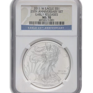 2011-W Burnished Silver Eagle NGC MS70 ER