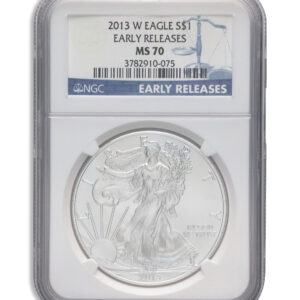 2013-W Burnished Silver Eagle NGC MS70 ER