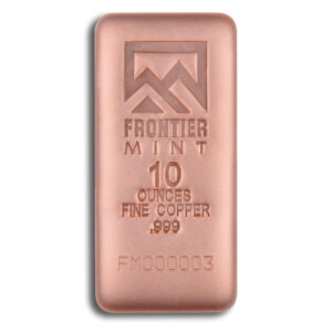 10 oz Copper Bar - Frontier Mint