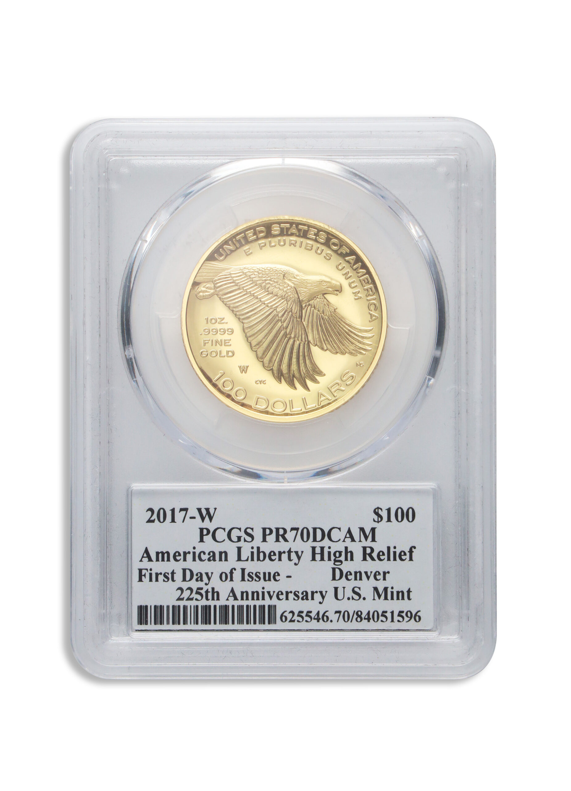 2017-W American Liberty High Relief Gold Coin PCGS PR70 FS
