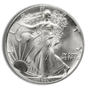 1990 Silver American Eagle – BU