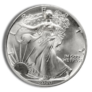 2000 Silver American Eagle – BU