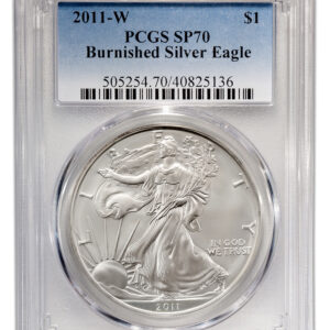 2011-W Burnished Silver Eagle PCGS SP70