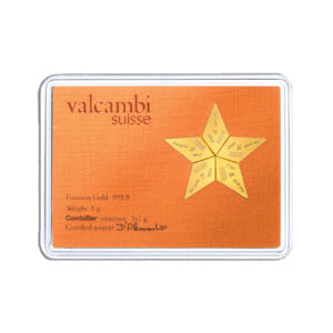 5 x 1 gram Valcambi CombiBar™ Star (Assay – Plain Back)