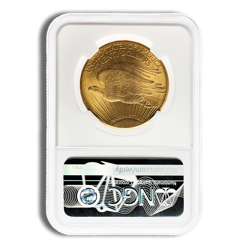 $20 Gold Saint-Gaudens Double Eagle - NGC MS62