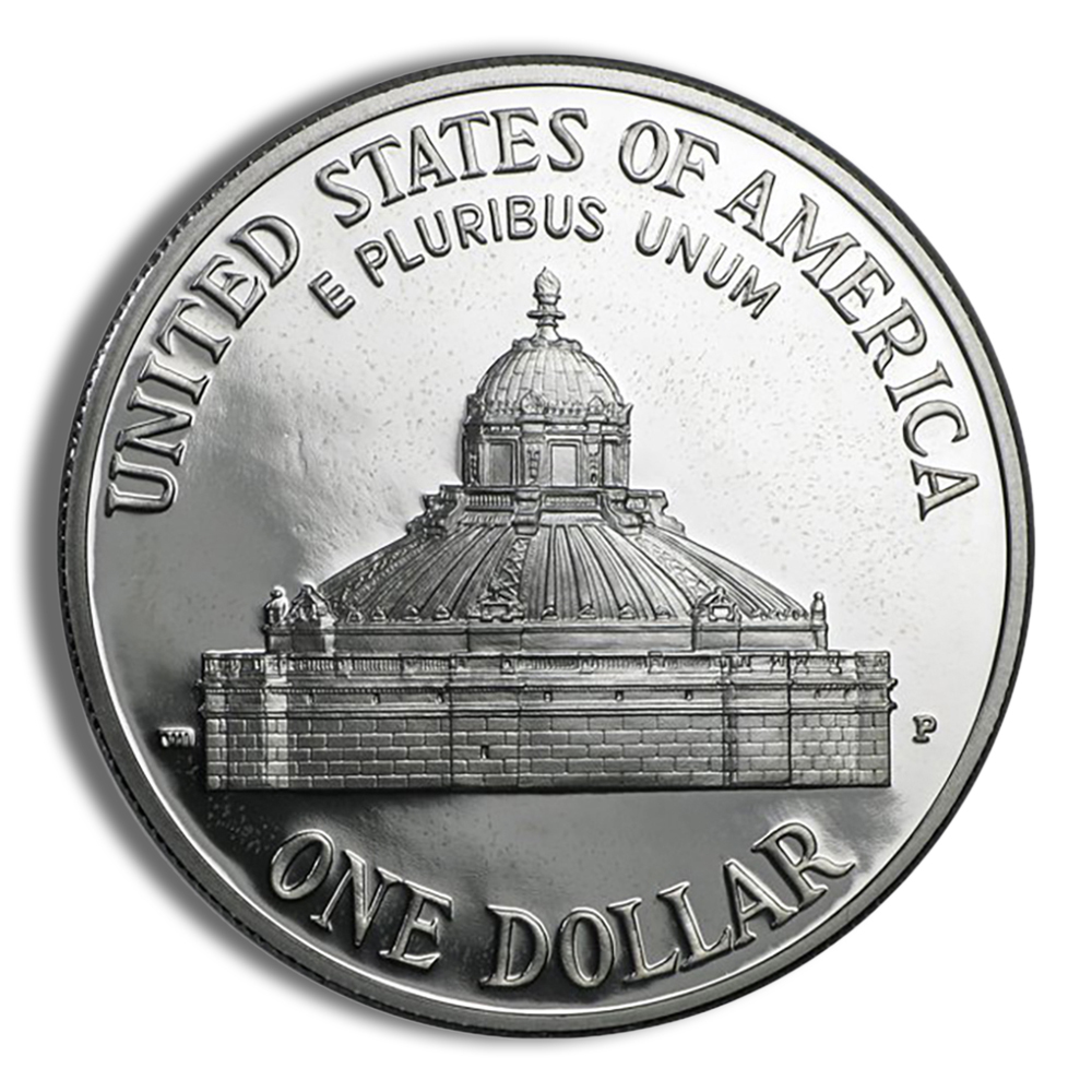 2000-P $1 Library of Congress Silver Commem - BU