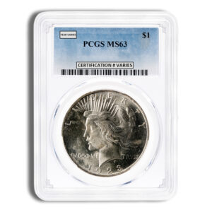 Peace Dollar – PCGS MS63