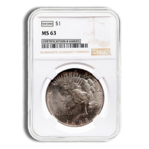 Peace Dollar – NGC MS63 (Toned)