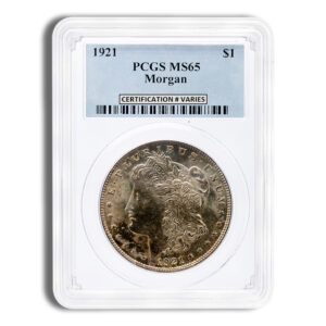 1921 Morgan Dollar – PCGS MS65