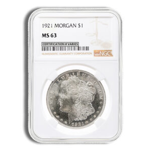 1921 Morgan Dollar – NGC MS63