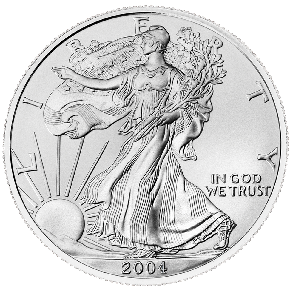 2004 Silver American Eagle - BU - Sealed Box