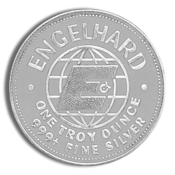 Engelhard Prospector one-ounce silver round reverse