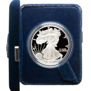 2001-W Proof Silver Eagle with Box & COA