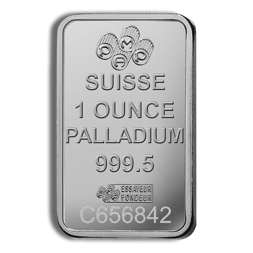 1 oz Palladium Bar - PAMP Fortuna (Carded)