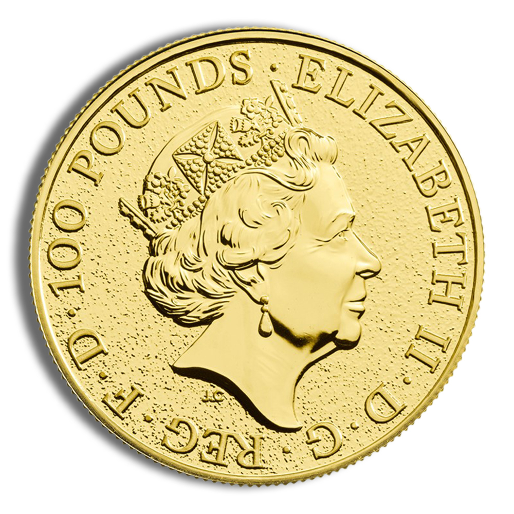 2019 1 oz Great Britain Queen's Beast Gold Coin - Yale