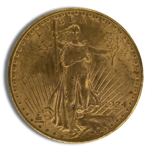$20 Gold Saint-Gaudens Double Eagle – AU