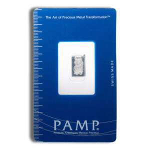 Home 35 1 gram Platinum Bar - PAMP Fortuna (Carded)
