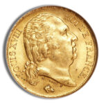 France Gold 20 Francs – Louis XVIII (1816-1824)