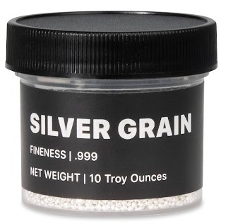 10 oz Jar Silver Grain / Shot (.9999)