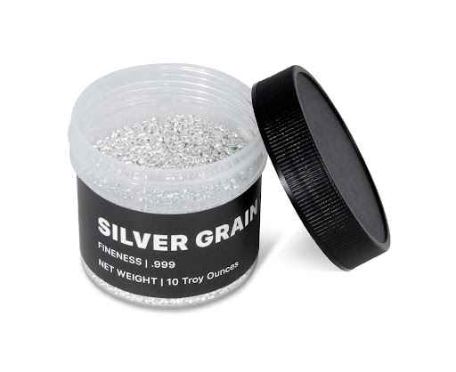 10 oz Jar Silver Grain / Shot (.9999)