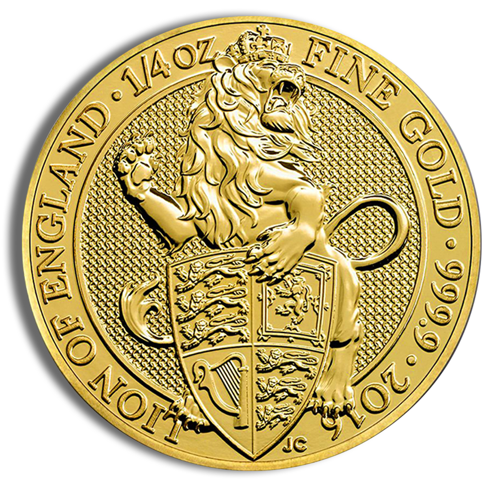2016 1/4 oz Great Britain Queen's Beast Gold Coin - Lion