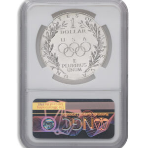 1988-D $1 Olympic Silver Commem – NGC MS70